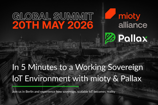 mioty global summit 2026 in Berlin with Pallax