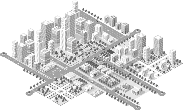 SmartCity als Hintergrundbild