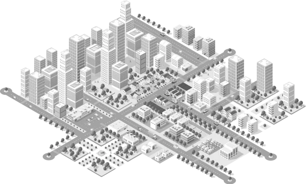 SmartCity als Hintergrundbild